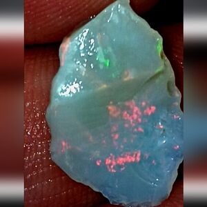 Australian Opal Rough 6.9 Carat Mintabie Red Flash Colorful